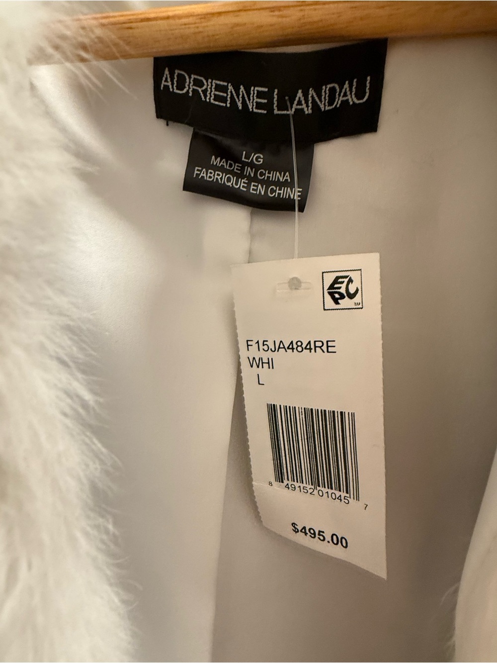 Women’s Adrienne Landau real fur bolero. Size L (size 6-10). Luxurious NWT. - Picture 3 of 9